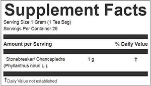 Stone Breaker Chanca Piedra Herbal Tea - 100% Naural from Peru (2x 25 Tea Bags Pack) Natural Kidney Cleanse & Gallbladder Stones Support– Detoxify Urinary Tract, Flush Impurities, Clear Urinary System AOSGYABuy Supplements Australia