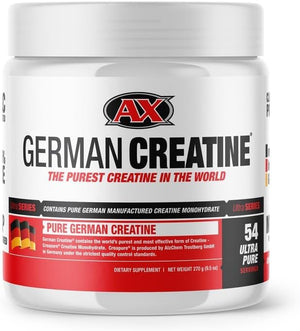 German Creatine - Micronized Creatine Monohydrate Powder, 99.99% Pure Creapure for Muscle Growth, Strength & Performance, Supports Muscle Recovery, 3rd Party Tested, Unflavored - 270g (54 Servings) German Creatine buy supplements Au