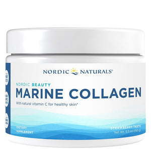 Nordic Naturals Nordic Beauty Marine Collagen Powder, Strawberry - 5.29 Ounces - Collagen Powder Supplement for Healthy Skin, Joints, and Bones, Vitamin C for Antioxidant Support - 30 Servings Nordic Naturals buy supplements Au