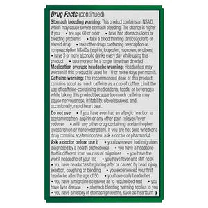 Excedrin Migraine Relief Caplets for Migraine Symptoms, Acetaminophen 250mg, Aspirin 250mg, Caffeine 65mg, Pain Reliever, 24 Count ExcedrinBuy Supplements Australia