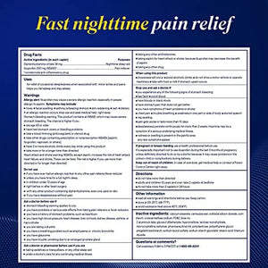 Advil PM Pain Reliever and Nighttime Sleep Aid, Pain Medicine with Ibuprofen for Pain Relief and Diphenhydramine Citrate for A Sleep Aid - 120 Coated Caplets (Pack of 2) AdvilBuy Supplements Australia