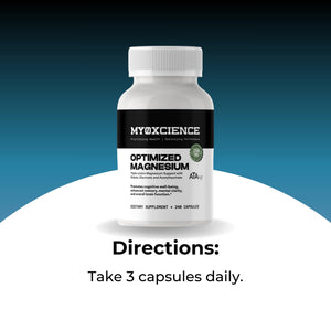 MYOXCIENCE Optimized Magnesium Glycinate + Magnesium Taurate (as ATAmag®) for High Brain Bioavailability to Support Stress Relief and Sleep | 80 Servings MYOXCIENCE buy supplements Au