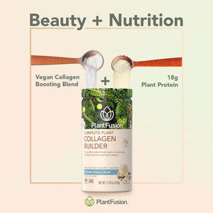 PlantFusion Vegan Collagen Powder - Plant Based Collagen Protein Powder For Muscle & Joints, Hair, Skin & Nails - Keto, Gluten Free, Soy Free, Non-Dairy, No Sugar, Non-GMO - Unflavored 10.58 oz PlantFusion buy supplements Au