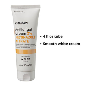 McKesson Antifungal Cream, 2% Miconazole Nitrate - Relieves Itching, Burning, Cracking from Jock Itch, Ringworm and Athlete Foot - 4 oz., 1 Count McKesson buy supplements Au