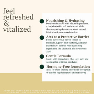 Revita Vaginal Moisturizer Cream, Hormone-Free Vaginal Moisturizer with Shea Butter, Hyaluronic Acid, Cocoa Butter, Vitamin E, Natural Oils & Beeswax - Gentle Hydration for Comfort & Balance, 1.8oz BIOLABS PRO buy supplements Au