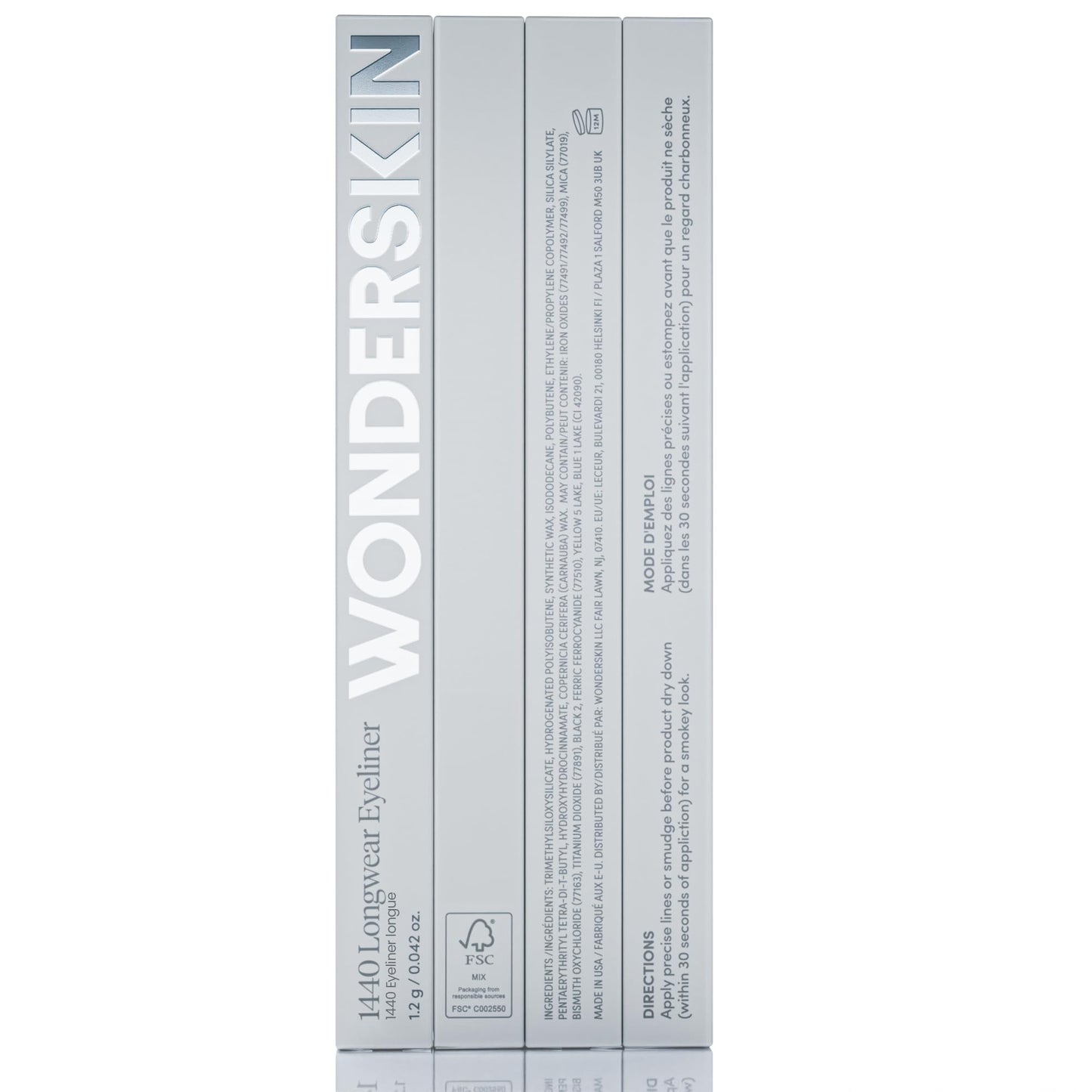 Wonderskin Eyeliner Pencil, 1440 Longwear Pink Eyeliner Pencil - Waterproof, Sharpenable & Smudge Proof (Icing)