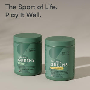 Sports Research® Organic Pineapple Coconut Greens - Digestive Health, Natural Energy & Mood Support* - Certified Organic Powder - 20 Servings Sports Research buy supplements Au
