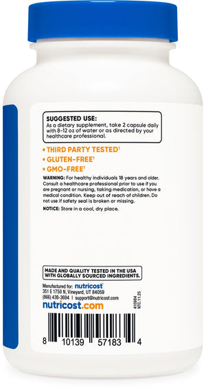 Nutricost Triple Magnesium Complex (300mg, 120 Capsules) - from Di-Magnesium Malate, Bisglycinate and Citrate, 60 Servings Nutricost buy supplements Au