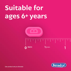 Benadryl Ultratabs Allergy Medicine, 25 mg Diphenhydramine HCl Antihistamine Tablets For Cold & Allergy Relief of Symptoms Like Sneezing, Runny Nose, Itchy Eyes & Throat, Hay Fever, 100 Count Tablets Benadryl buy supplements Au