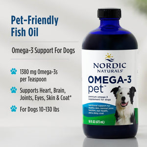 Nordic Naturals Omega-3 Pet, Unflavored - 16 oz - 1380 mg Omega-3 Per Teaspoon - Fish Oil for Large to Very Large Dogs with EPA & DHA - Promotes Heart, Skin, Coat, & Immune Health Nordic NaturalsBuy Supplements Australia