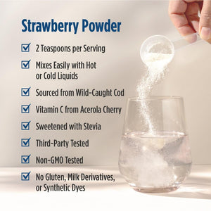 Nordic Naturals Nordic Beauty Marine Collagen Powder, Strawberry - 5.29 Ounces - Collagen Powder Supplement for Healthy Skin, Joints, and Bones, Vitamin C for Antioxidant Support - 30 Servings Nordic Naturals buy supplements Au