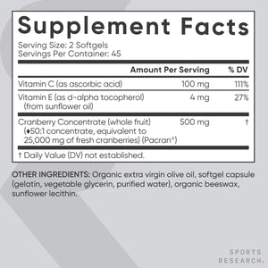 Sports Research® Supplements for Women Pack - Women's Probiotics with Prebiotics 65 Billion CFU (30 Capsules) and Cranberry Fruit Complex Supplement (90 Softgels) Sports Research buy supplements Au