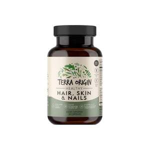 TERRA ORIGIN Healthy Hair, Skin and Nails Supplement | Collagen, Biotin, Horsetail & B-Complex | Supports Hair Strength, Skin Elasticity & Nail Growth | Vitamins for Women and Men | 60 Capsules TERRA ORIGINBuy Supplements Australia