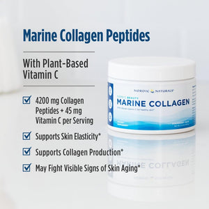 Nordic Naturals Nordic Beauty Marine Collagen Powder, Strawberry - 5.29 Ounces - Collagen Powder Supplement for Healthy Skin, Joints, and Bones, Vitamin C for Antioxidant Support - 30 Servings Nordic Naturals buy supplements Au