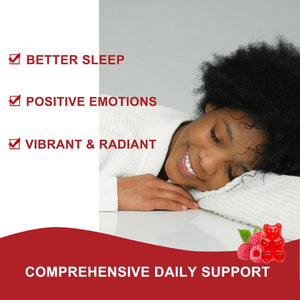 Cofure Triple Magnesium Complex 900 mg, Magnesium Glycinate, Citrate, Malate with Potassium, Calcium, Vitamin B6 for Calm & Sleep - Vegan, Non-GMO, Gluten Free - 120 Raspberry Gummies for Adults Cofure buy supplements Au