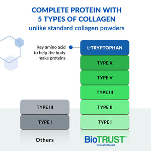 BioTrust Ageless Multi Collagen Peptides Powder – 5 Types (I, II, III, V, X) – Chocolate Collagen Powder for Women & Men – Hydrolyzed Protein – Grass Fed Beef, Fish, Chicken, Eggshell Membrane BioTrust buy supplements Au