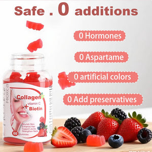 Moxca Hydrolyzed Marine Collagen Gummies for Women | Vegan Collagen Support with Biotin, Vitamins C & E | Daily Beauty Supplement for Hair, Skin & Nails | Natural Fruit Flavor, Clean Formula Moxca buy supplements Au
