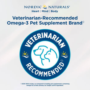 Nordic Naturals Omega-3 Pet, Unflavored - 16 oz - 1380 mg Omega-3 Per Teaspoon - Fish Oil for Large to Very Large Dogs with EPA & DHA - Promotes Heart, Skin, Coat, & Immune Health Nordic NaturalsBuy Supplements Australia