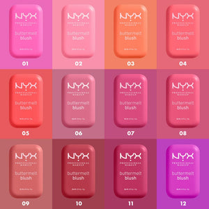 NYX PROFESSIONAL MAKEUP Buttermelt Powder Blush, Fade and Transfer-Resistant Blush, Up to 12HR Make Up Wear, Vegan Formula - For The Butta NYX PROFESSIONAL MAKEUPBuy Supplements Australia