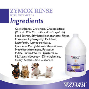 ZYMOX Leave-in Conditioner with Vitamin D3 for Cats & Dogs, 1gal Zymox buy supplements Au