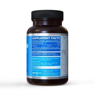 Zentastic Magnesium Complex 4-in-1 Supplement – Magnesium Glycinate, Malate, Taurate & Lactate – Chelated High Absorption for Nerves, Muscles, Bones & Immune Support – 120 Capsules Zentastic buy supplements Au