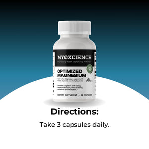 MYOXCIENCE Optimized Magnesium Glycinate + Magnesium Taurate (as ATAmag®) for High Brain Bioavailability to Support Stress Relief and Sleep | 30 Servings MYOXCIENCE buy supplements Au