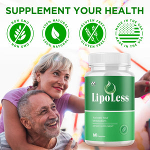 (3 Pack) LipoLess Capsules, Official Lipo Less Supplement Pills with All Natural Ingredients, Advanced Formula for Optimal Health Support with Premium Vitamins for Active Women & Men (180 Capsules) MJOBuy Supplements Australia