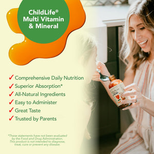 CHILDLIFE ESSENTIALS Kids Multivitamin & Mineral - Kids Vitamins, Liquid Multivitamin for Kids, Toddler Multivitamins, Liquid Vitamins, Baby Multivitamin - Natural Orange & Mango, 8 Fl Oz (Pack of 2) CHILDLIFE ESSENTIALS buy supplements Au