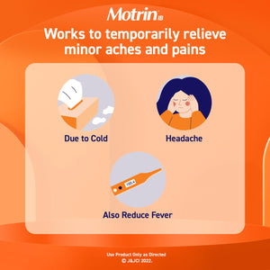 Motrin IB Ibuprofen 200mg Tablets, Ibuprofen Pain & Fever Reliever for Headache, Backache, Muscular Aches, Menstrual Pain & Minor Arthritis Pain, Over-The-Counter NSAID Medicine, 225 ct Motrin buy supplements Au
