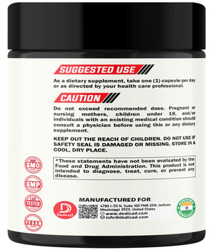 DEDICAD 12in1 Wormwood Capsules Black Walnut Cloves, Ginger, Turmeric Curcumin & Black Pepper - Immune System - 60 Capsules DEDICADÂ buy supplements Au