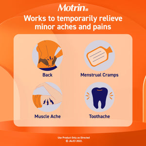 Motrin IB Ibuprofen 200mg Tablets, Ibuprofen Pain & Fever Reliever for Headache, Backache, Muscular Aches, Menstrual Pain & Minor Arthritis Pain, Over-The-Counter NSAID Medicine, 225 ct Motrin buy supplements Au