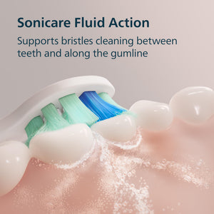 Suplement Philips Sonicare 4100 Series Electric Toothbrush - Sonic Toothbrush with Advanced Sonic Technology, Pressure Sensor, Two Intensity Settings, VelvetGlow USA