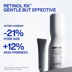 Suplement IOPE Expert Retinol RX 1% Super Bounce Serum - Gentle Anti-Aging Face Serum for Beginners - Visibly Firms Skin, Refines Pores, and Smooths Wrinkles - 1.01 fl. oz. - VelvetGlow USA