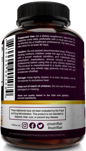 NutriFlair Multi Collagen Peptides 2250mg - Type I, II, III, V, X - Collagen Supplements Complex Powder Pills for Women and Men - Hydrolyzed Protein, Healthy Hair, Skin, Nails - Non-GMO (180 Capsules) NutriFlair buy supplements Au