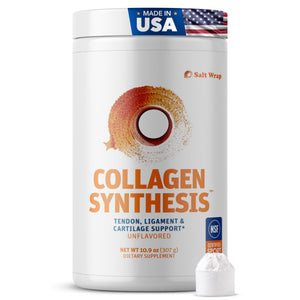 SaltWrap Collagen Synthesis - Collagen Peptides for Joints with Fortigel, Tendoforte, Best Collagen Powder for Tendons, Ligaments, and Cartilage Recovery and Repair, NSF Certified for Sport SaltWrap buy supplements Au