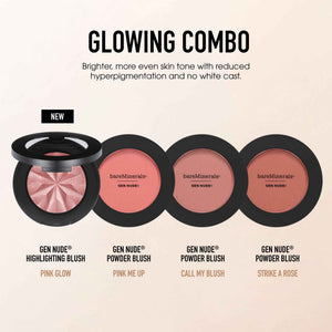 bareMinerals Gen Nude Highlighting Blush, Pink Glow, Vegan, Cruelty-Free & Dermatologist-Tested