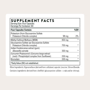 THORNE - Joint Support Nutrients - Formulated with Glucosamine, MSM, Curcumin, Bromelain, Boswellia & Potassium for Joint Support* - Third-Party Certified - Gluten, Dairy & Soy-Free - 240 Capsules THORNEBuy Supplements Australia