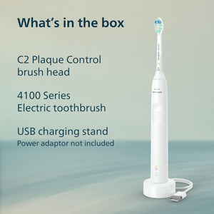Suplement Philips Sonicare 4100 Series Electric Toothbrush - Sonic Toothbrush with Advanced Sonic Technology, Pressure Sensor, Two Intensity Settings, VelvetGlow USA