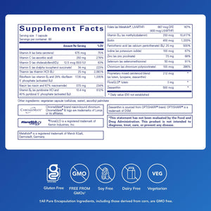 Pure Encapsulations Multi T/D - Multivitamin & Mineral Supplement - for Daily Wellness, Cardiovascular & Immune Health* - Rich in Vitamins & Minerals - Gluten Free & Vegetarian - 60 Capsules Pure EncapsulationsBuy Supplements Australia