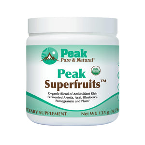 Peak Organic Superfruits - Polyphenol Rich Superfood Powder - Non-GMO Fermented Aronia Berry, Acai, Blueberry, Pomegranate, and Plum - Aging, Metabolic Health, Heart Health (30 Servings) Peak Pure & Natural buy supplements Au