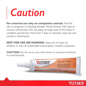 Zymox Veterinarian Strength Topical Cream with 1% Hydrocortisone for Dogs and Cats, 1oz Zymox buy supplements Au
