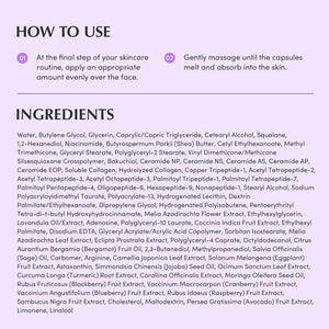 Suplement Bakuchiol Plumping Capsule Cream – Retinol Alternative Moisturizer for Firming and Pore Care with 99% Pure Bakuchiol, 5 Types of Collagen - VelvetGlow USA