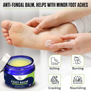FOOT CURE Tea Tree Oil Balm – Moisturizer for Dry Cracked Feet – Instantly Hydrates & Soothes Irritated Skin & Athlete's Foot – Best Foot Care for Women and Men (Pack of 2) FOOT CURE buy supplements Au