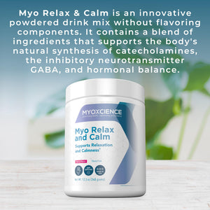 MYOXCIENCE Myo Relax & Calm | Myo-Inositol, L-Theanine, Taurine, Magnesium & GABA | Supports Sleep, Neurotransmitter & Hormone Support (Berry Flavor) (60 Servings) MYOXCIENCE buy supplements Au