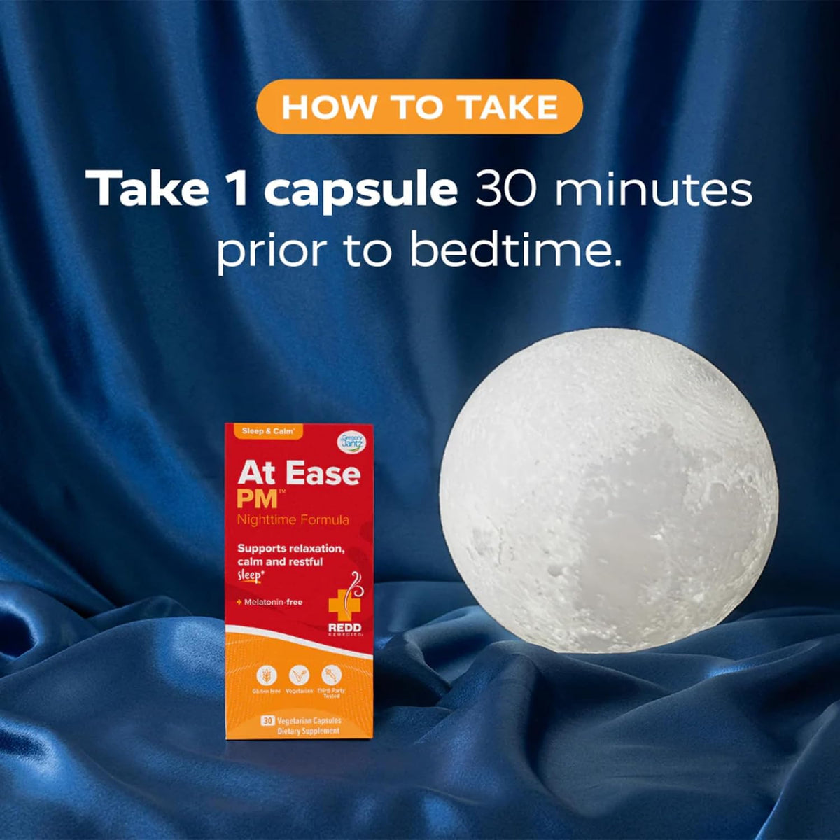 Redd Remedies at Ease, 80 Capsules, and at Ease PM, 30 Capsules