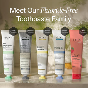 Suplement Boka Fluoride Free Toothpaste, Nano Hydroxyapatite Toothpaste, Appropriate for Sensitive Teeth - for Adult Oral Care - VelvetGlow USA