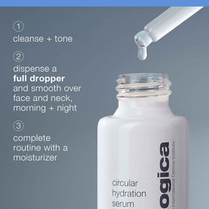 Dermalogica Circular Hydration Face Serum with Hyaluronic Acid - Deep Hydrating and Long Lasting, 1 fl oz