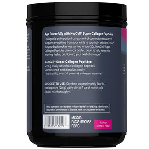 NeoCell Super Collagen Peptides Powder | 30 Servings | Unflavored | Types I & III | Grass Fed Bovine Supplement | Hair, Skin, & Nails | for Women and Men NeoCell buy supplements Au
