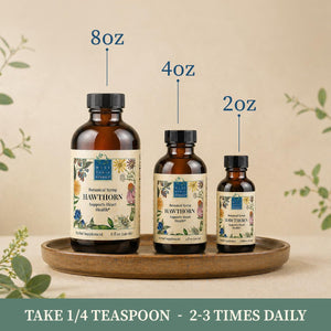 Suplement Wise Woman Herbals Hawthorn Botanical Syrup, Alcohol-Free Hawthorn Berry Solid Extract 4:1, Promotes Healthy Circulation, Antioxidant Protection, Herbal Cardiovascular Support, 4 Fl Oz - VelvetGlow USA