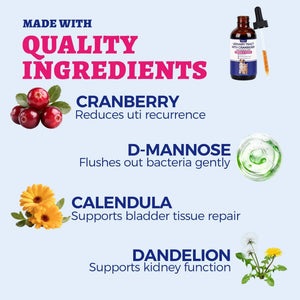 4oz Wellix Natural Cat & Dog UTI Treatment Drops,Cat & Dog Urinary Tract Infection Treatment - Cranberry & D-Mannose for Dogs & Cats - Kidney Health Supplement WellixBuy Supplements Australia